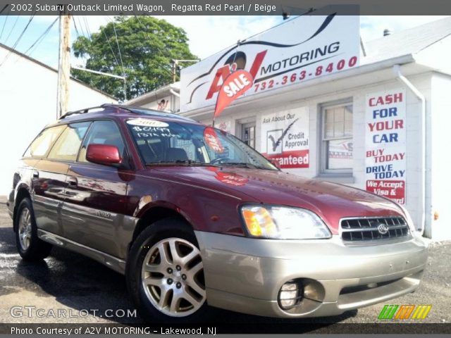 2002 Subaru Outback Limited Wagon in Regatta Red Pearl