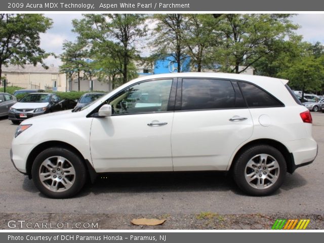 2009 Acura MDX Technology in Aspen White Pearl