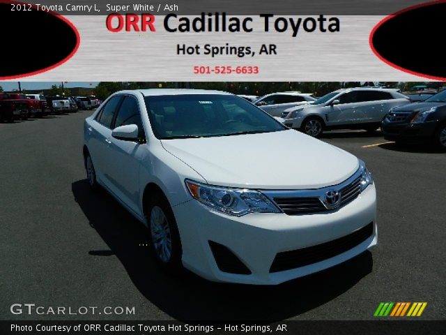 2012 Toyota Camry L in Super White