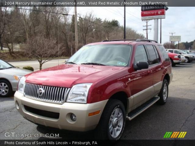 2004 Mercury Mountaineer Convenience AWD in Vivid Red Metallic