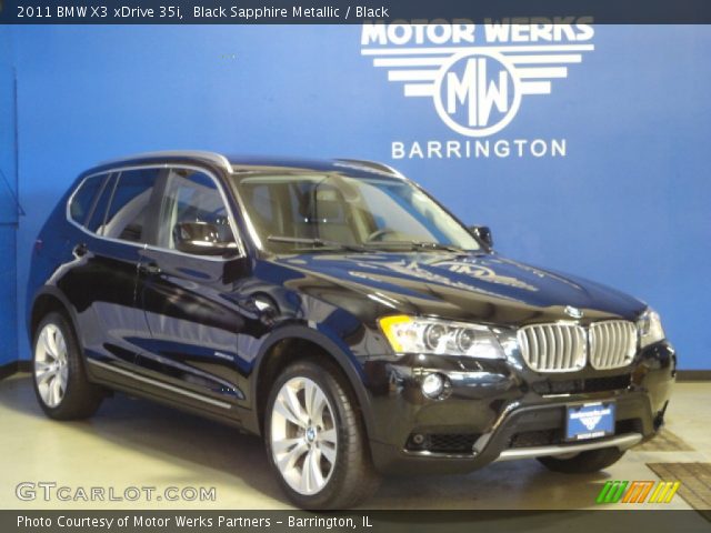 2011 BMW X3 xDrive 35i in Black Sapphire Metallic