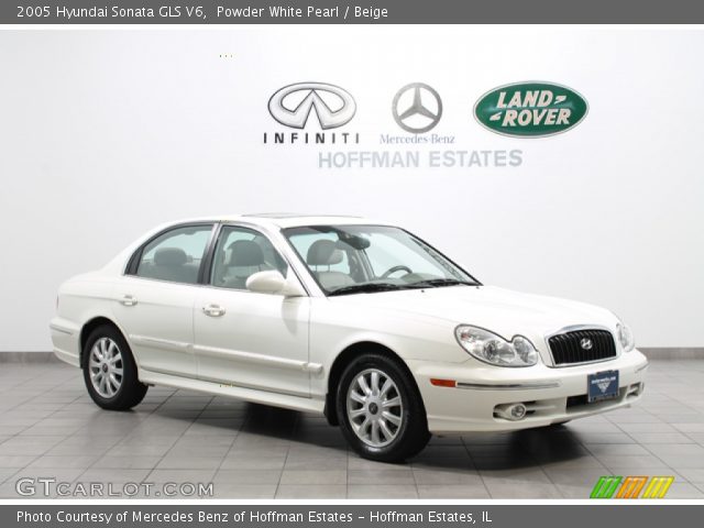 2005 Hyundai Sonata GLS V6 in Powder White Pearl