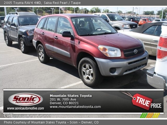 2005 Toyota RAV4 4WD in Salsa Red Pearl