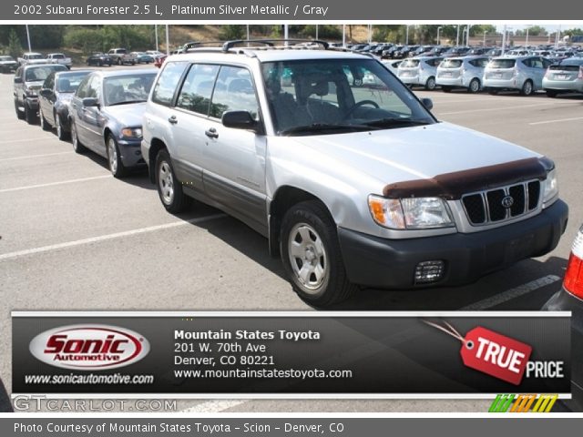 2002 Subaru Forester 2.5 L in Platinum Silver Metallic
