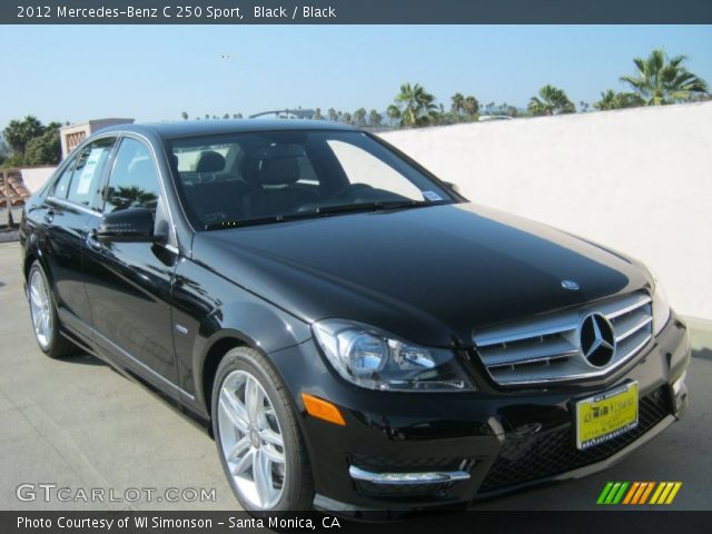 2012 Mercedes-Benz C 250 Sport in Black