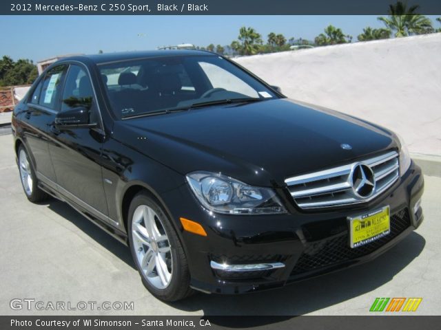 2012 Mercedes-Benz C 250 Sport in Black