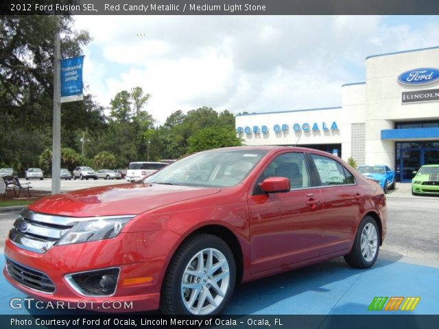 2012 Ford Fusion SEL in Red Candy Metallic