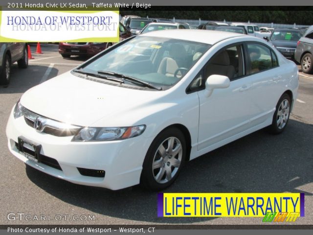 2011 Honda Civic LX Sedan in Taffeta White