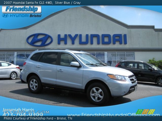 2007 Hyundai Santa Fe GLS 4WD in Silver Blue