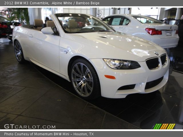 2012 BMW M3 Convertible in Alpine White
