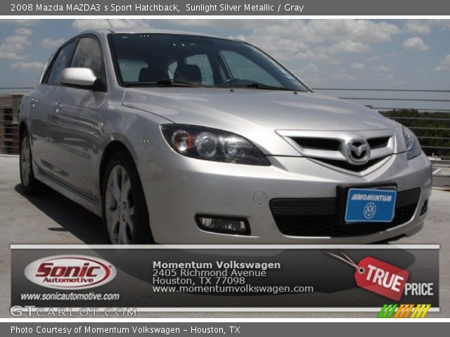 2008 Mazda MAZDA3 s Sport Hatchback in Sunlight Silver Metallic
