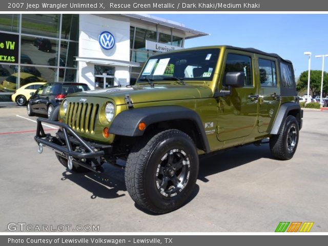 2007 Jeep Wrangler Unlimited X in Rescue Green Metallic