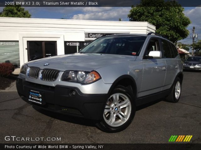 2005 BMW X3 3.0i in Titanium Silver Metallic