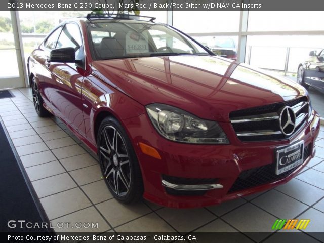 2013 Mercedes-Benz C 250 Coupe in Mars Red