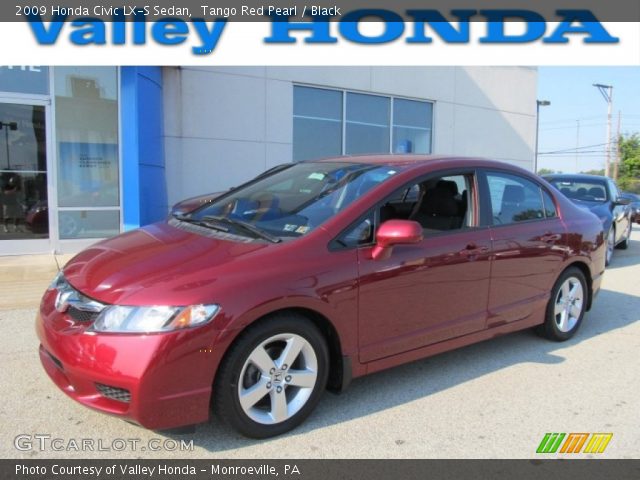 2009 Honda Civic LX-S Sedan in Tango Red Pearl