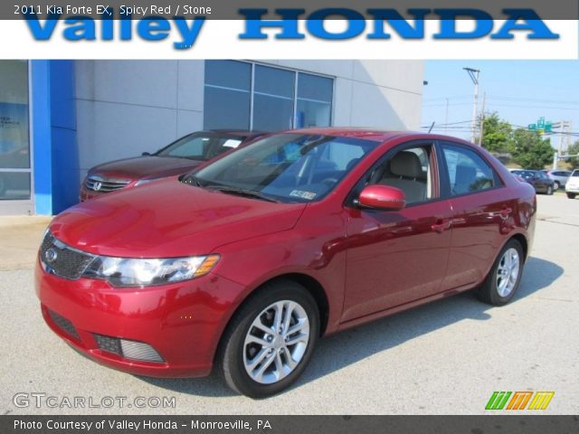 2011 Kia Forte EX in Spicy Red