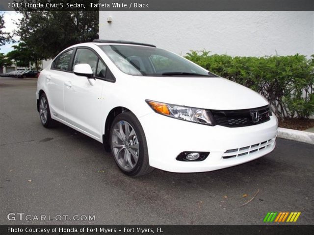 2012 Honda Civic Si Sedan in Taffeta White