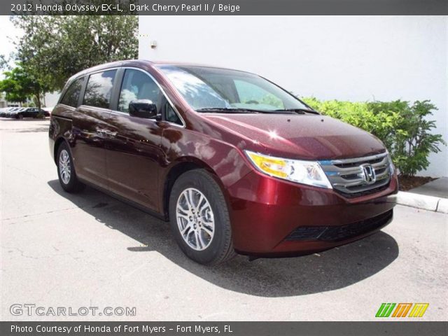 2012 Honda Odyssey EX-L in Dark Cherry Pearl II