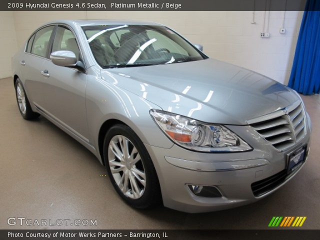 2009 Hyundai Genesis 4.6 Sedan in Platinum Metallic