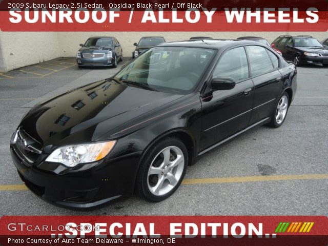 2009 Subaru Legacy 2.5i Sedan in Obsidian Black Pearl