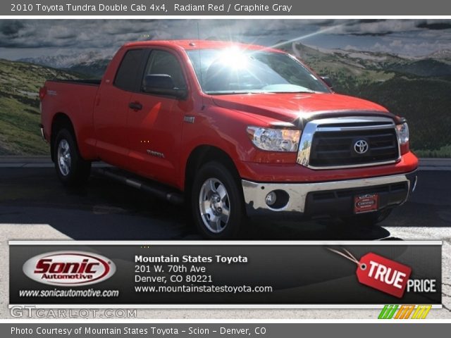 2010 Toyota Tundra Double Cab 4x4 in Radiant Red
