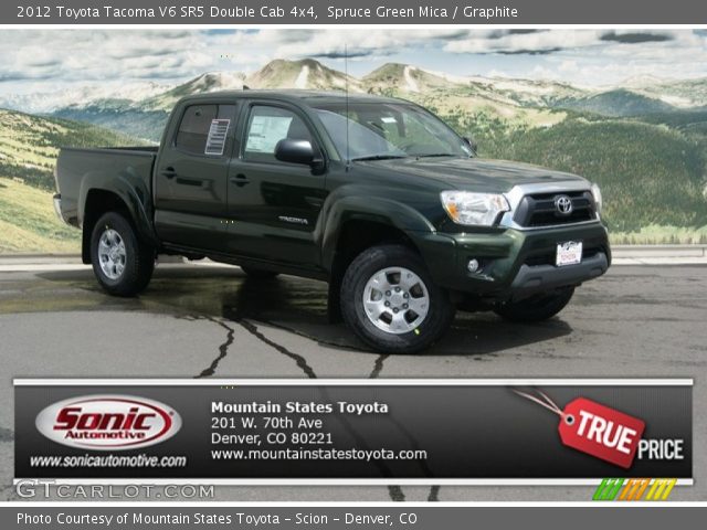 2012 Toyota Tacoma V6 SR5 Double Cab 4x4 in Spruce Green Mica
