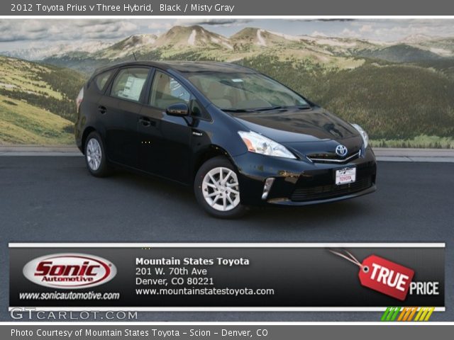 2012 Toyota Prius v Three Hybrid in Black