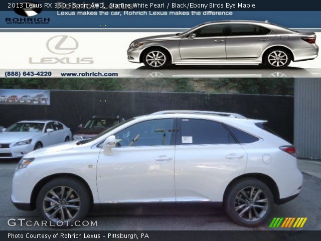 2013 Lexus RX 350 F Sport AWD in Starfire White Pearl