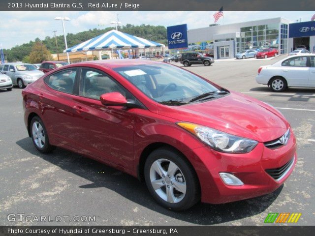 2013 Hyundai Elantra GLS in Red Allure