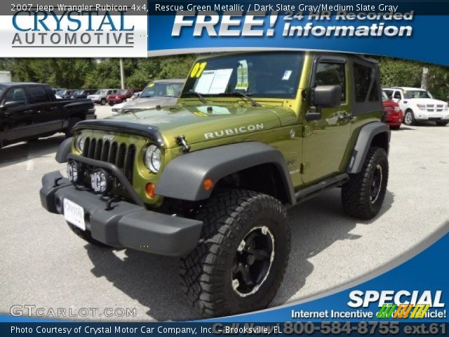 2007 Jeep Wrangler Rubicon 4x4 in Rescue Green Metallic