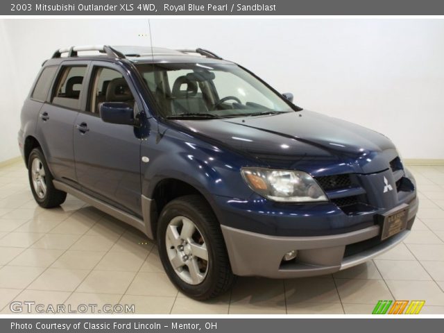 2003 Mitsubishi Outlander XLS 4WD in Royal Blue Pearl