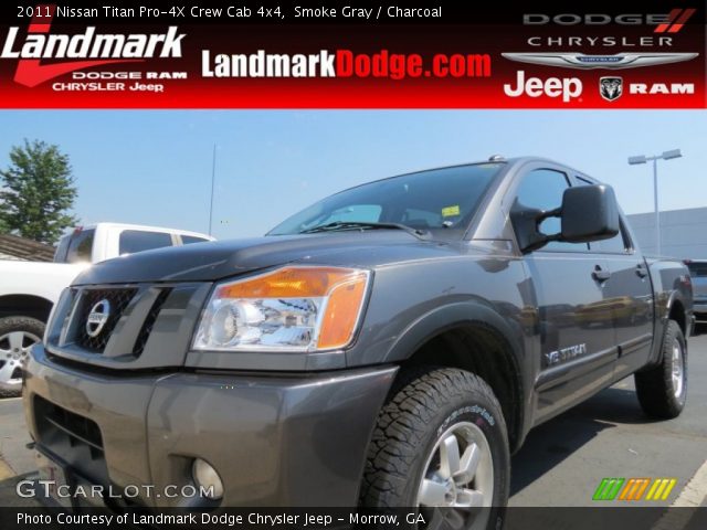 2011 Nissan Titan Pro-4X Crew Cab 4x4 in Smoke Gray