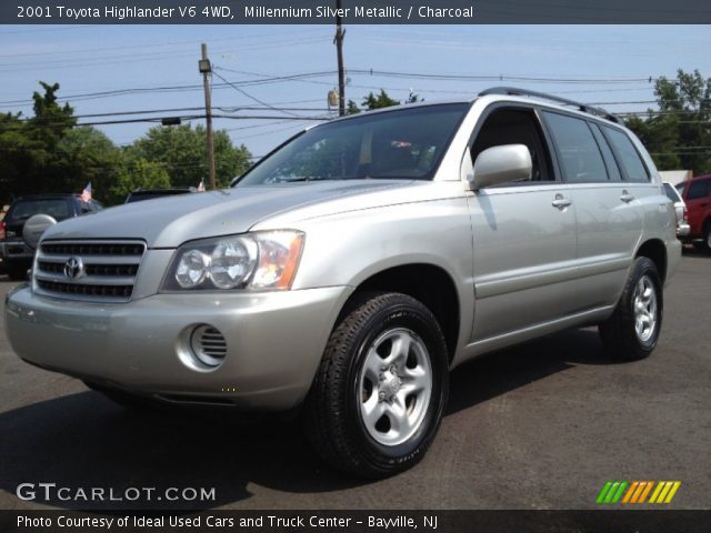 2001 Toyota Highlander V6 4WD in Millennium Silver Metallic