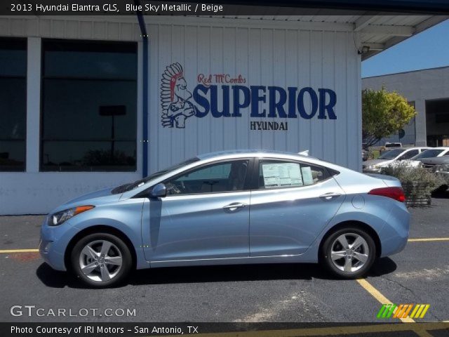 2013 Hyundai Elantra GLS in Blue Sky Metallic