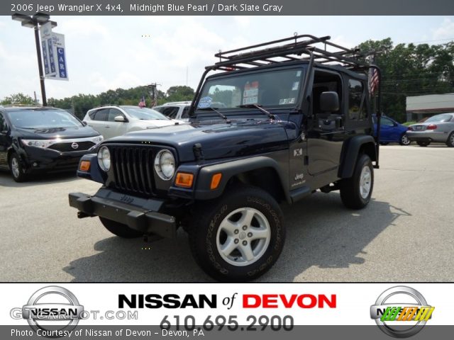 2006 Jeep Wrangler X 4x4 in Midnight Blue Pearl