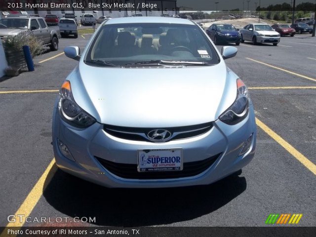2013 Hyundai Elantra GLS in Blue Sky Metallic