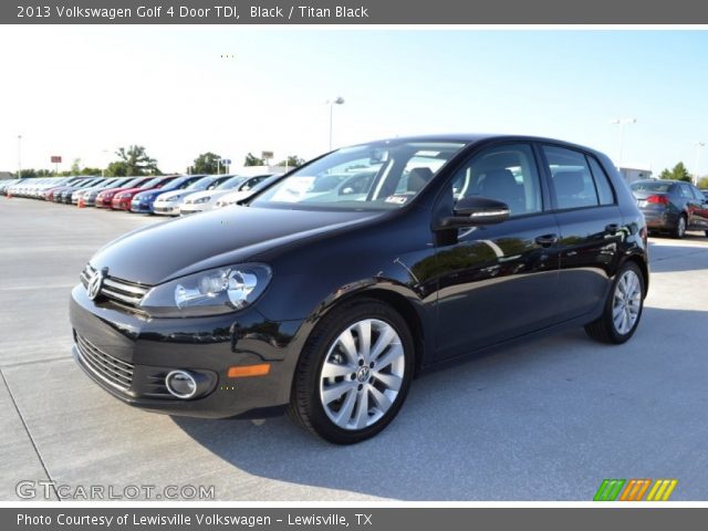 2013 Volkswagen Golf 4 Door TDI in Black