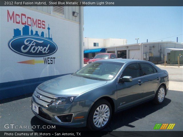 2012 Ford Fusion Hybrid in Steel Blue Metallic