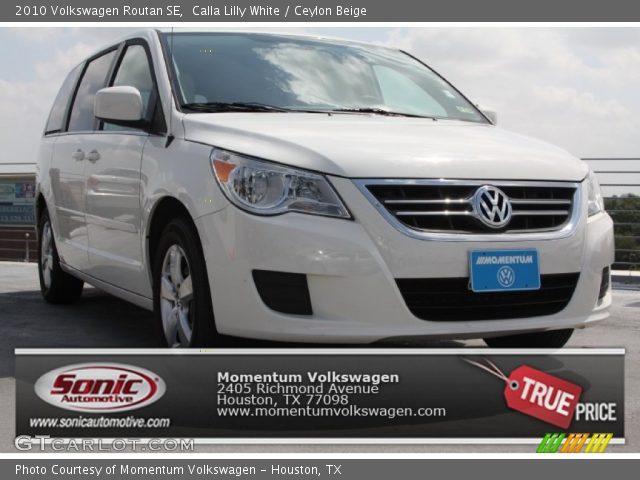 2010 Volkswagen Routan SE in Calla Lilly White
