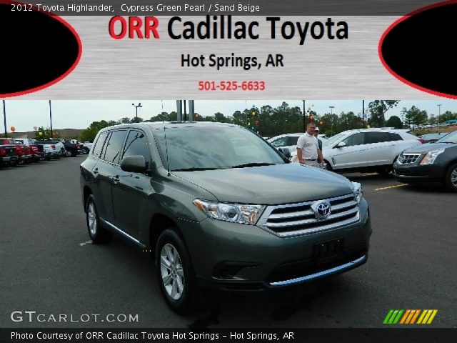2012 Toyota Highlander  in Cypress Green Pearl