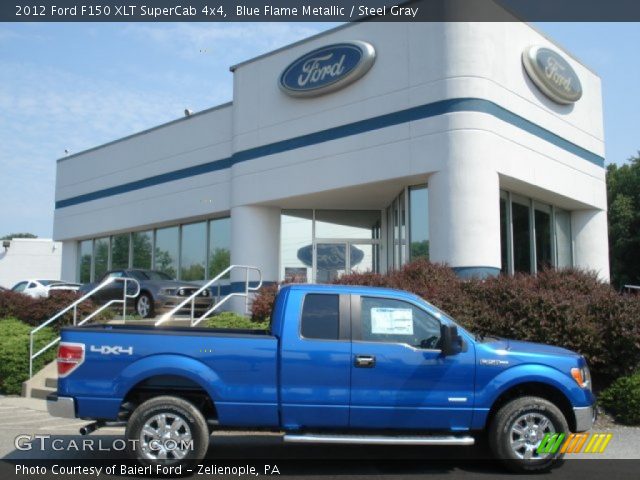 2012 Ford F150 XLT SuperCab 4x4 in Blue Flame Metallic