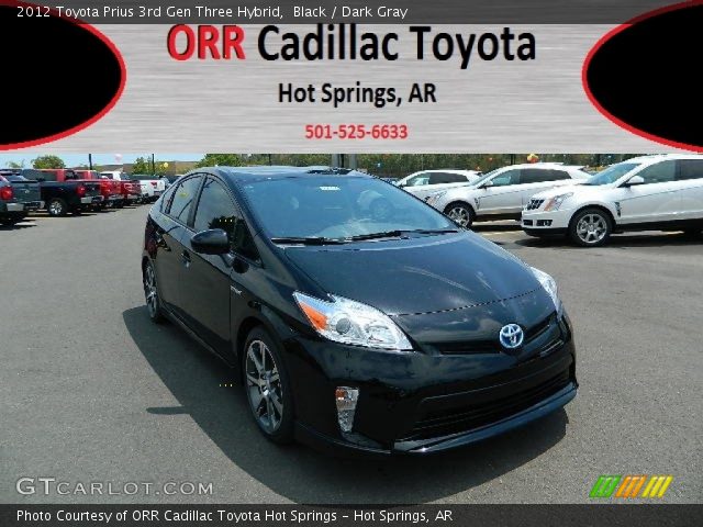 2012 Toyota Prius 3rd Gen Three Hybrid in Black