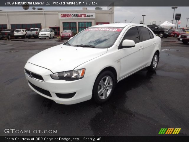 2009 Mitsubishi Lancer ES in Wicked White Satin