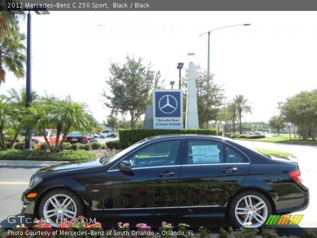 2012 Mercedes-Benz C 250 Sport in Black