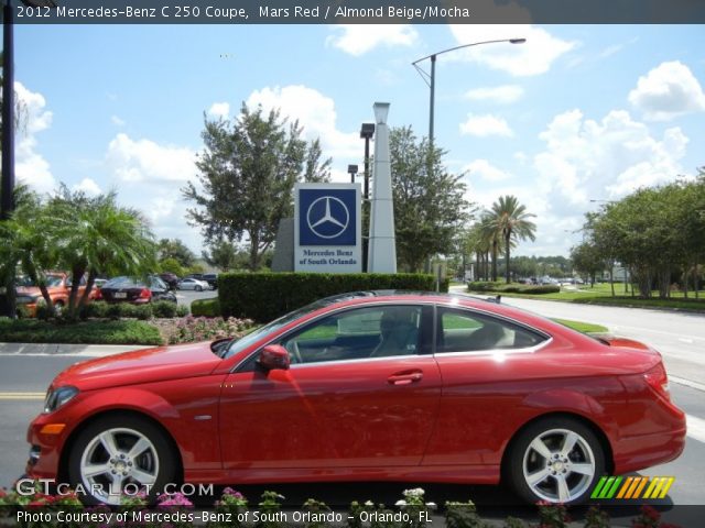 2012 Mercedes-Benz C 250 Coupe in Mars Red