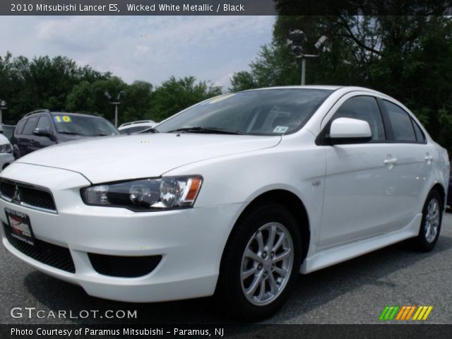2010 Mitsubishi Lancer ES in Wicked White Metallic