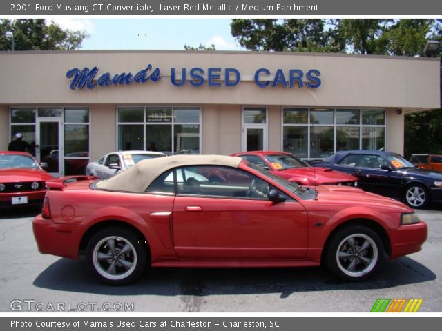2001 Ford Mustang GT Convertible in Laser Red Metallic