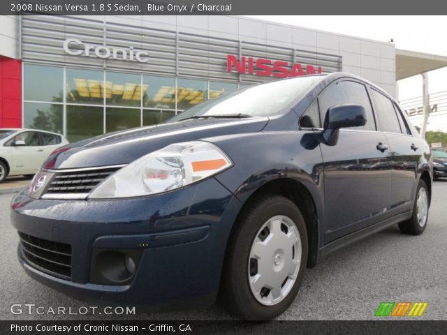 2008 Nissan Versa 1.8 S Sedan in Blue Onyx