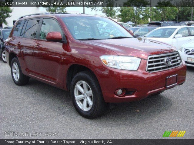 2010 Toyota Highlander SE 4WD in Salsa Red Pearl