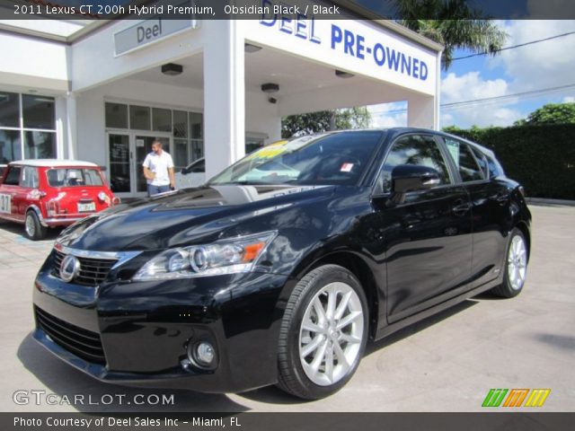 2011 Lexus CT 200h Hybrid Premium in Obsidian Black